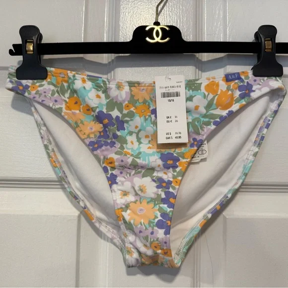 NWT Abercrombie Kids Floral Bralette Bikini Girls Size 17 18 Swim Beach Summer